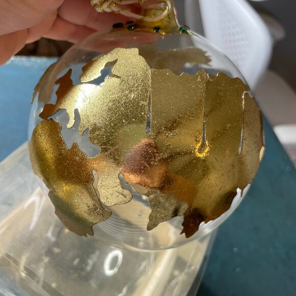 Trimsetter Blown Glass Golden Glove Christmas Ornament	Holiday XMAS - Picture 6 of 14